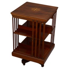 Edwardian Mahogany Revolving Bookcase