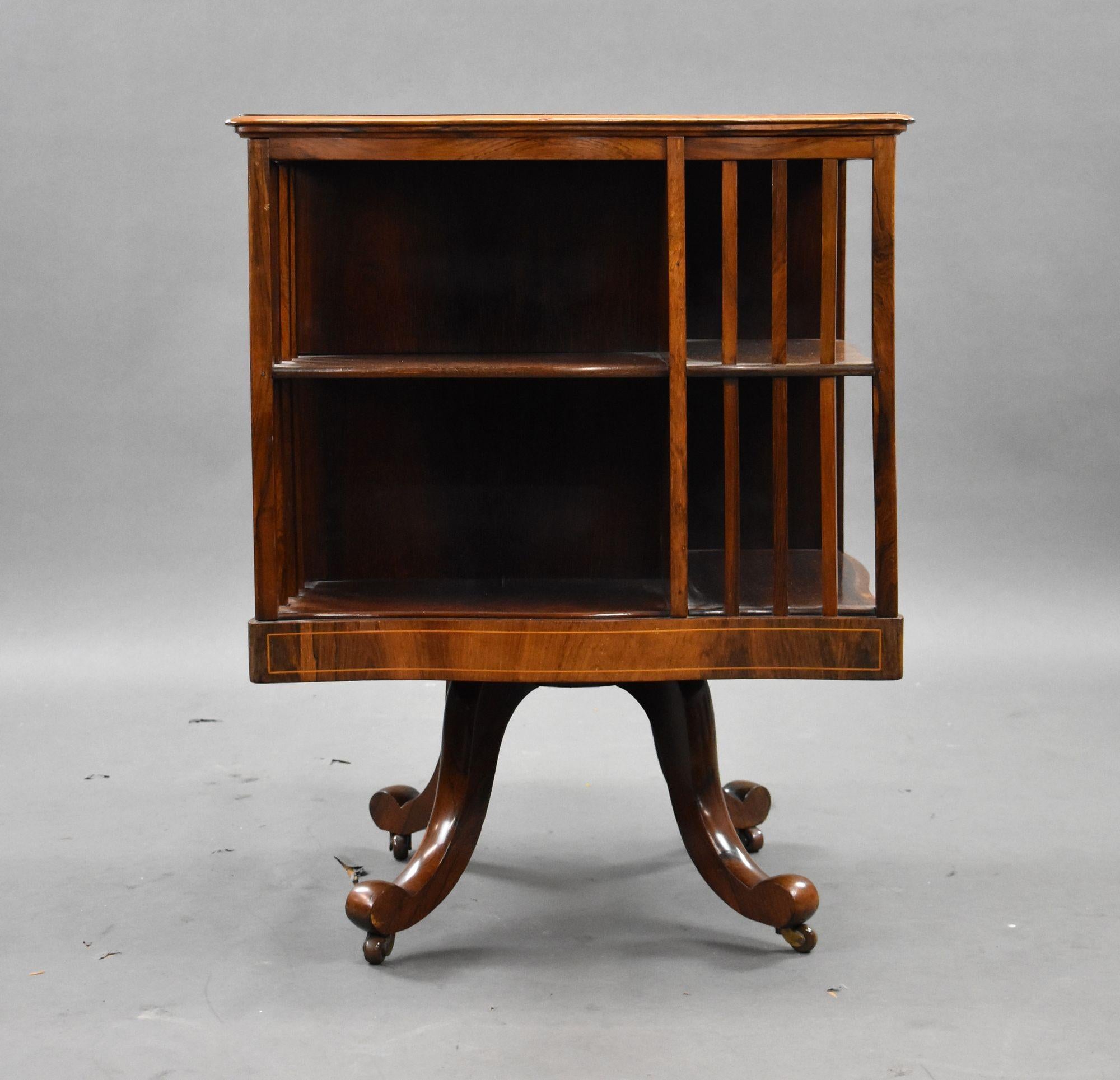 19th Century Edwardian Mahogany Revolving Bookstand For Sale