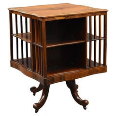 Antique Edwardian Mahogany Revolving Bookstand