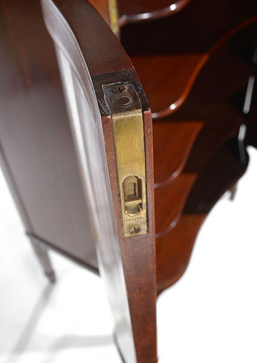 Late 19th Century Edwardian Mahogany and Satinwood Inlaid Music Cabinet