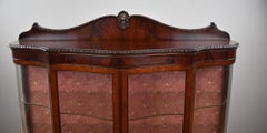 Edwardian Mahogany Serpentine Cabinet