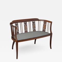 Edwardian Mahogany Settee