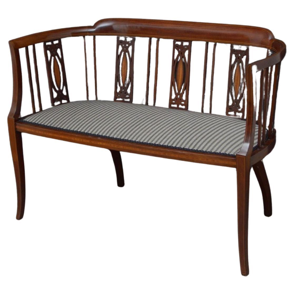Sillón eduardiano de caoba