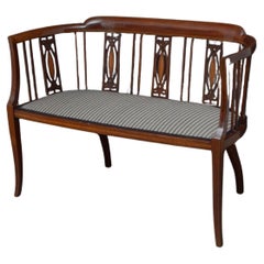 Sillón eduardiano de caoba