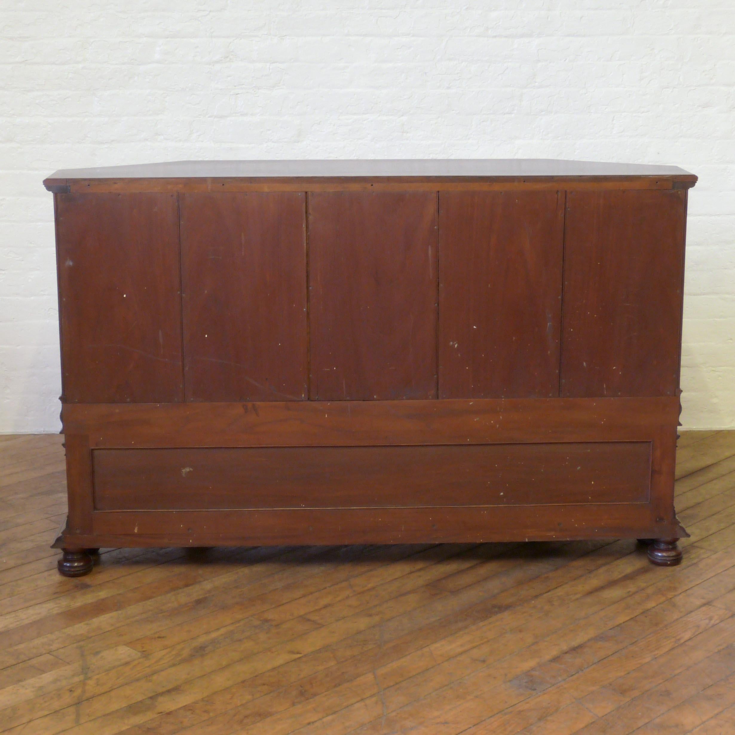 Edwardian Mahogany Side Cabinet by T.Simpson & Sons For Sale 12