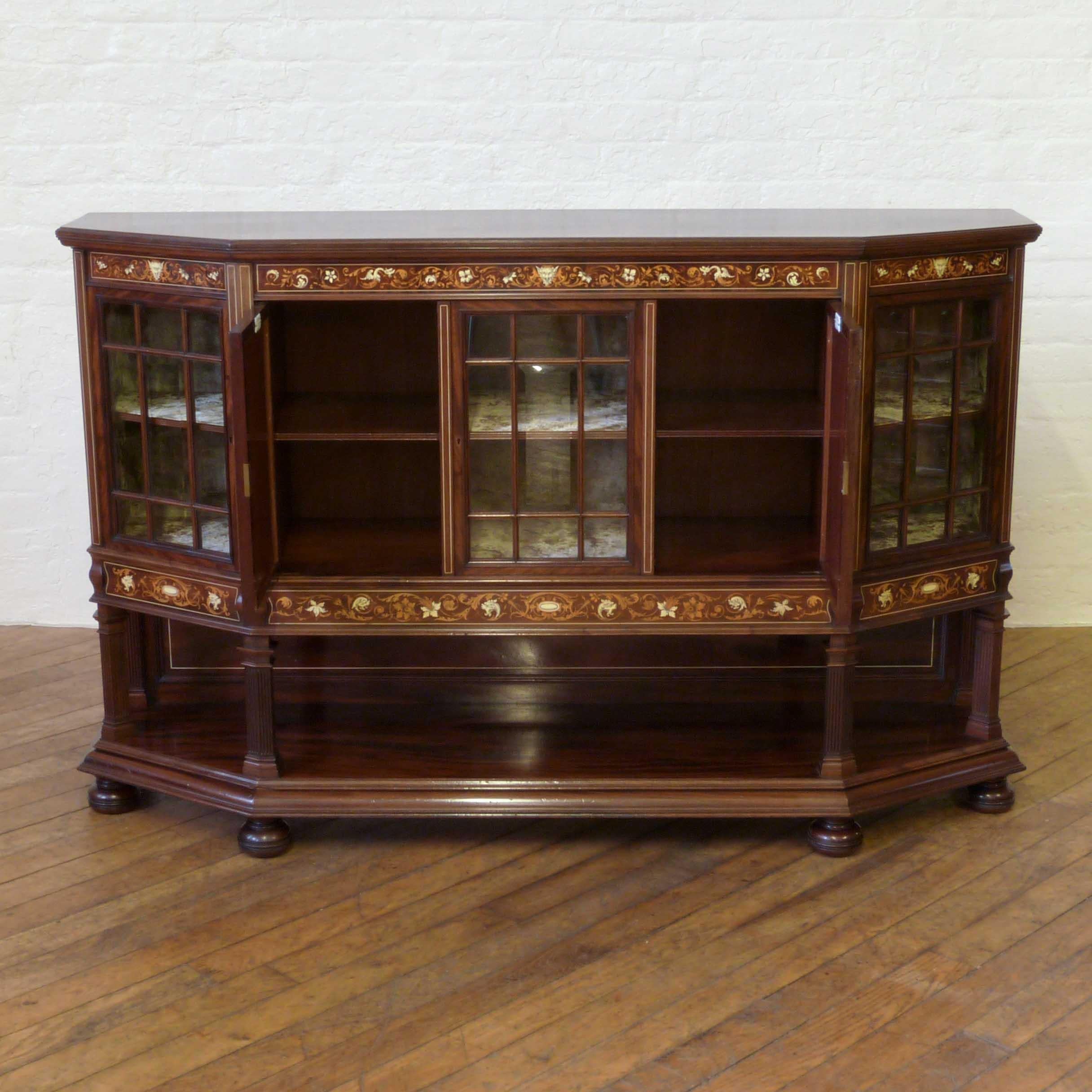 Edwardian Mahogany Side Cabinet by T.Simpson & Sons In Good Condition For Sale In Manchester, GB
