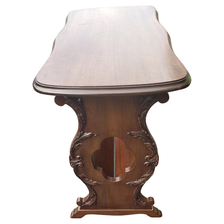 Edwardian Mahogany Side Table Magazine Rack, Circa 1920s For Sale at