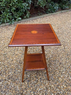 Edwardian Mahogany Square Occasional Table