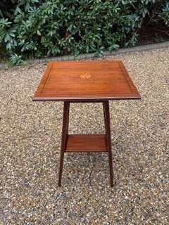 Edwardian Mahogany Square Occasional Table