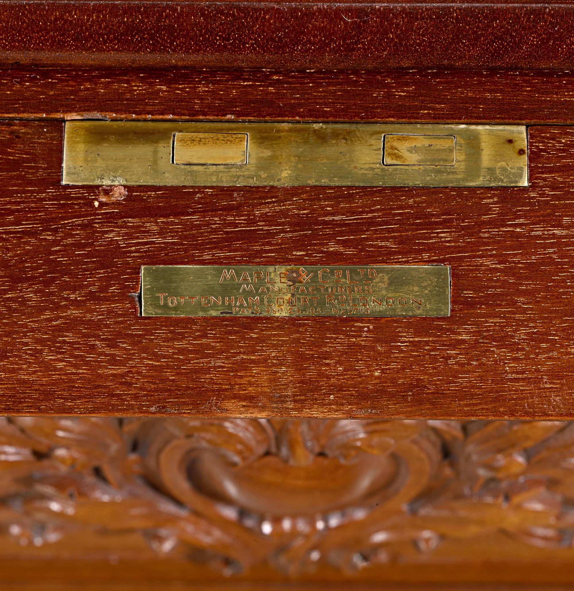 Cut Glass Edwardian Mahogany Surprise Drinks Table For Sale