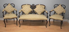 Edwardian Mahogany Three-Piece Salon Suite