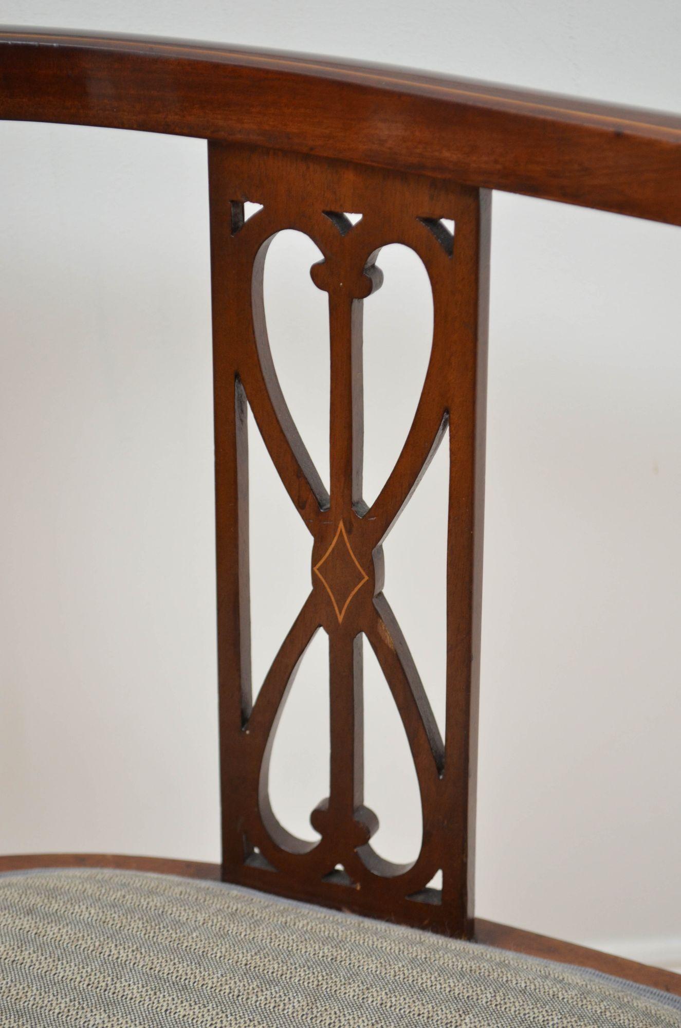Edwardian Mahogany Tub Chair 5