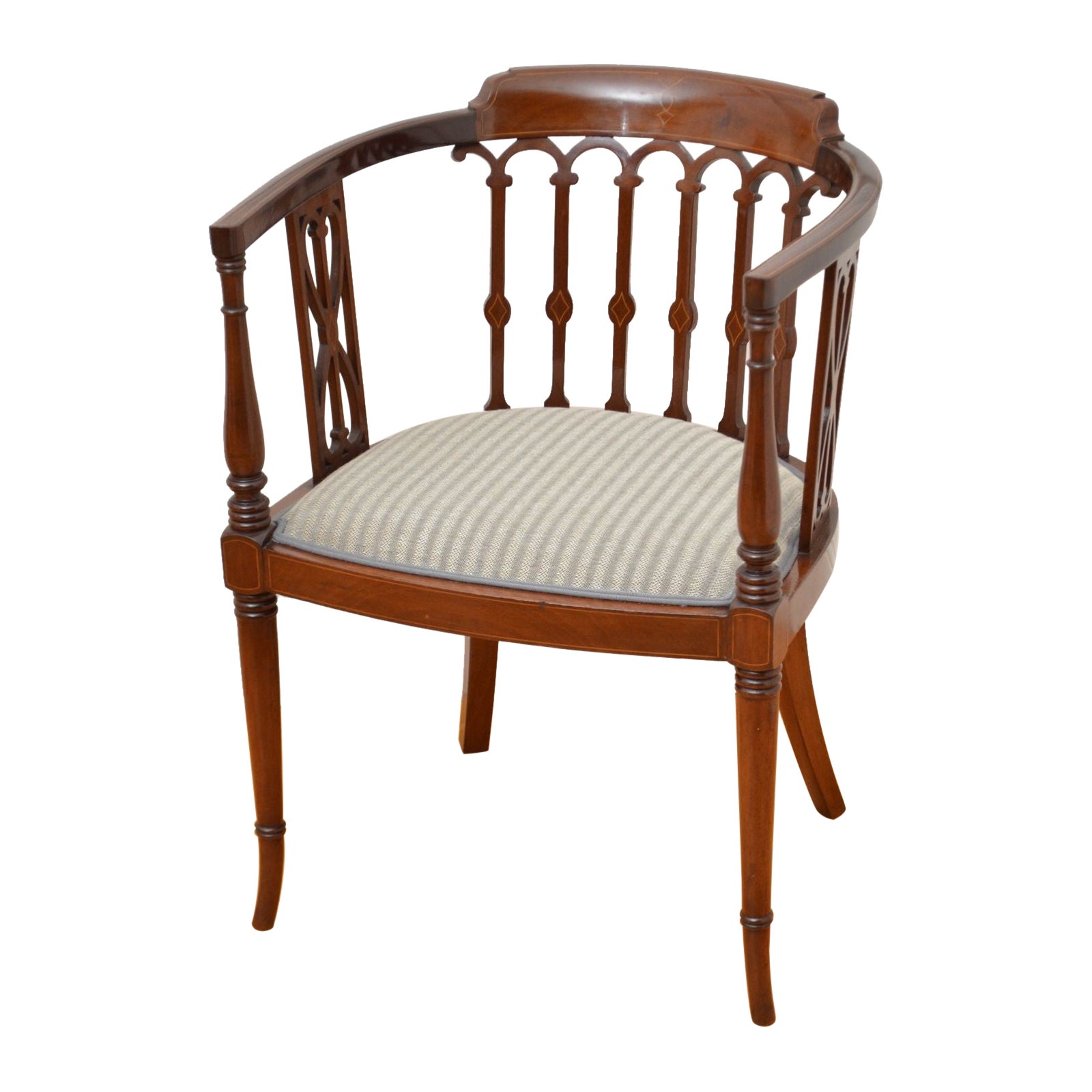Edwardian Mahogany Tub Chair