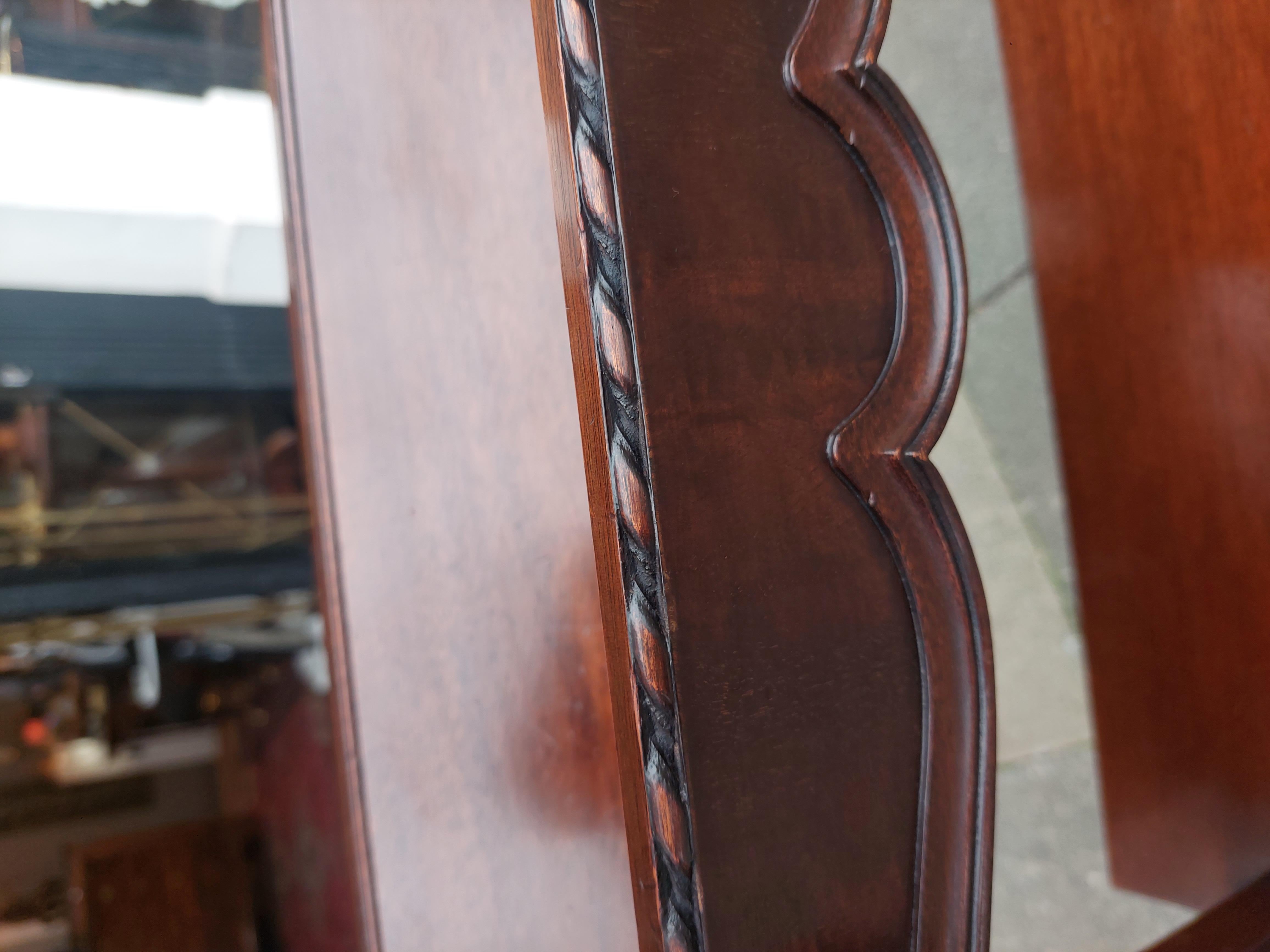 Edwardian Mahogany Two-Tier Library Book Trough by Waring and Gillows For Sale 3