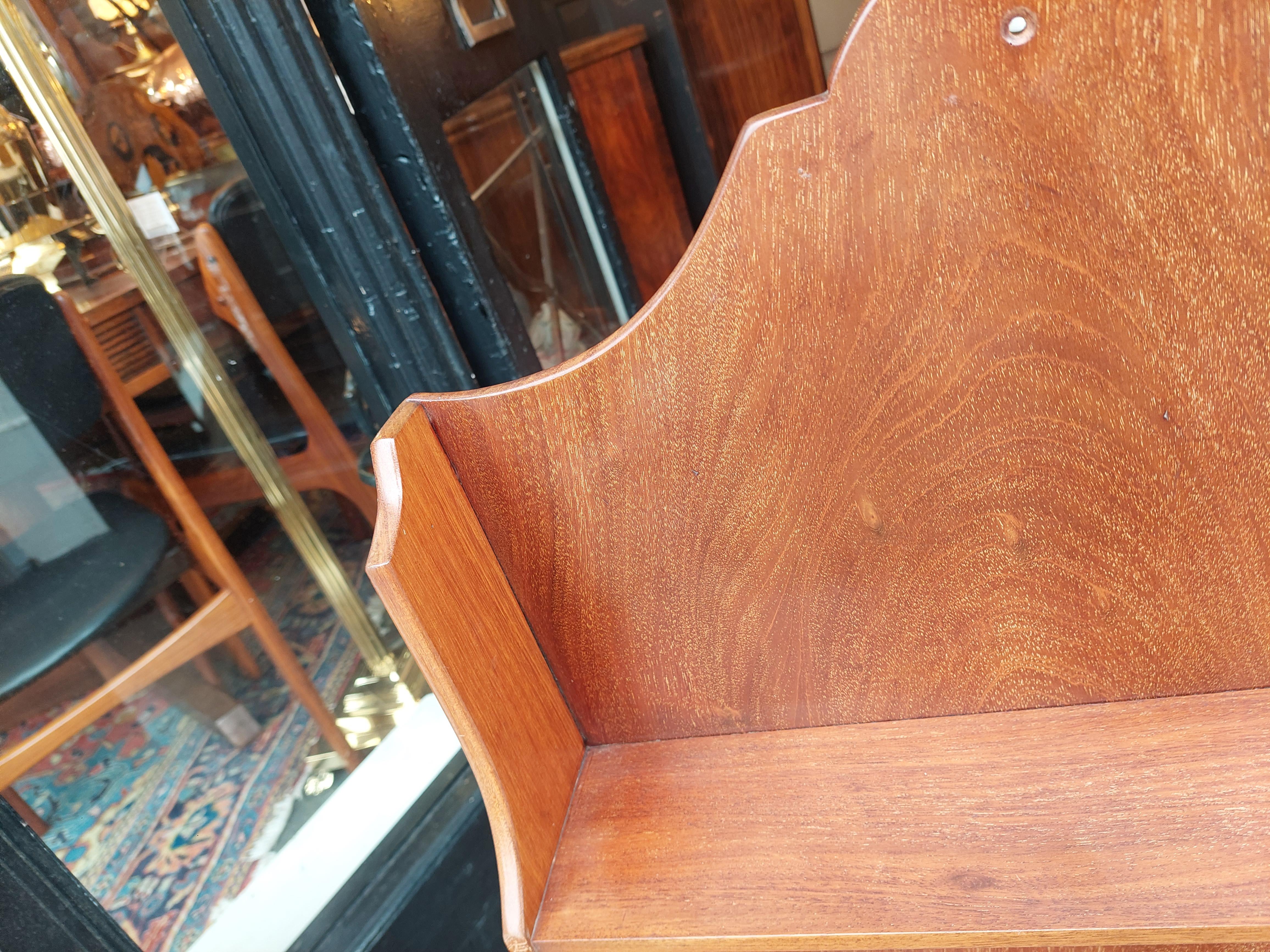 20th Century Edwardian Mahogany Wall Hanging Book Shelves For Sale