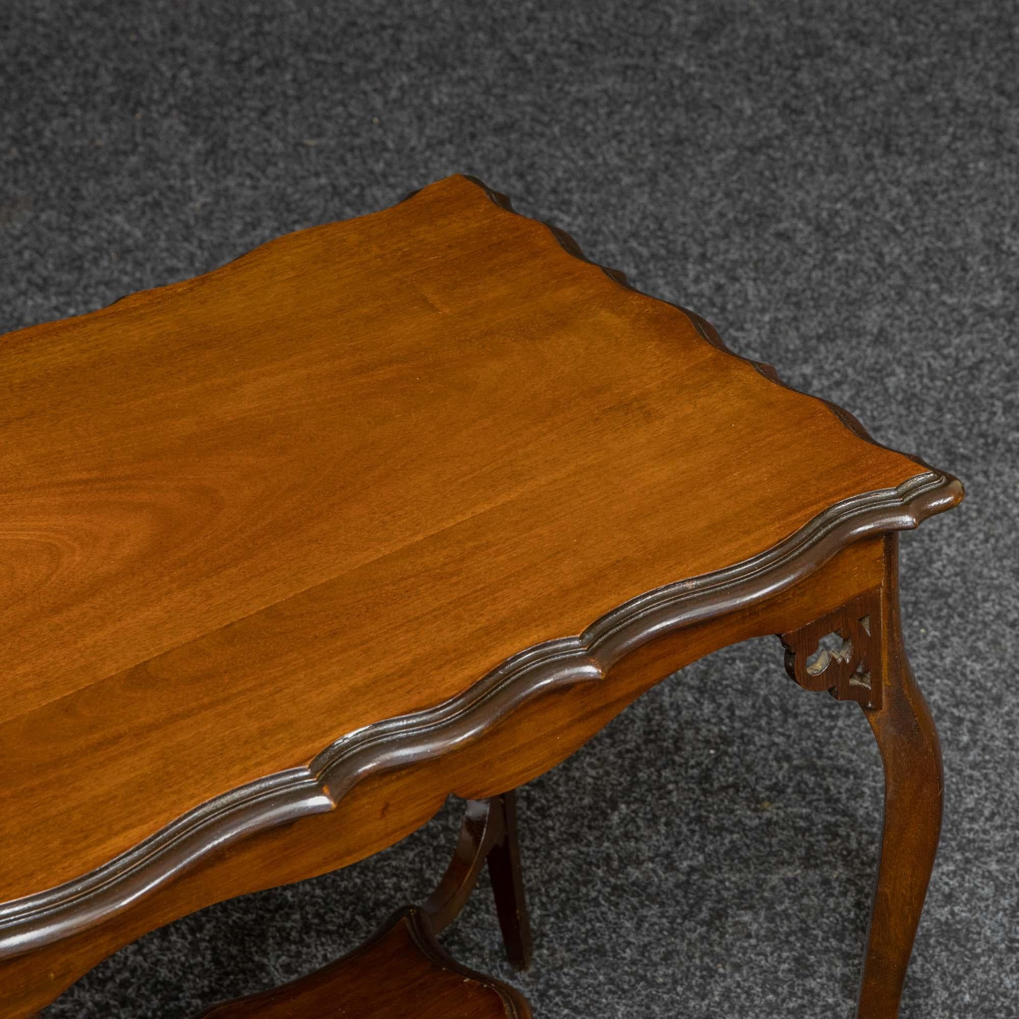 British Edwardian Mahogany Window Table For Sale