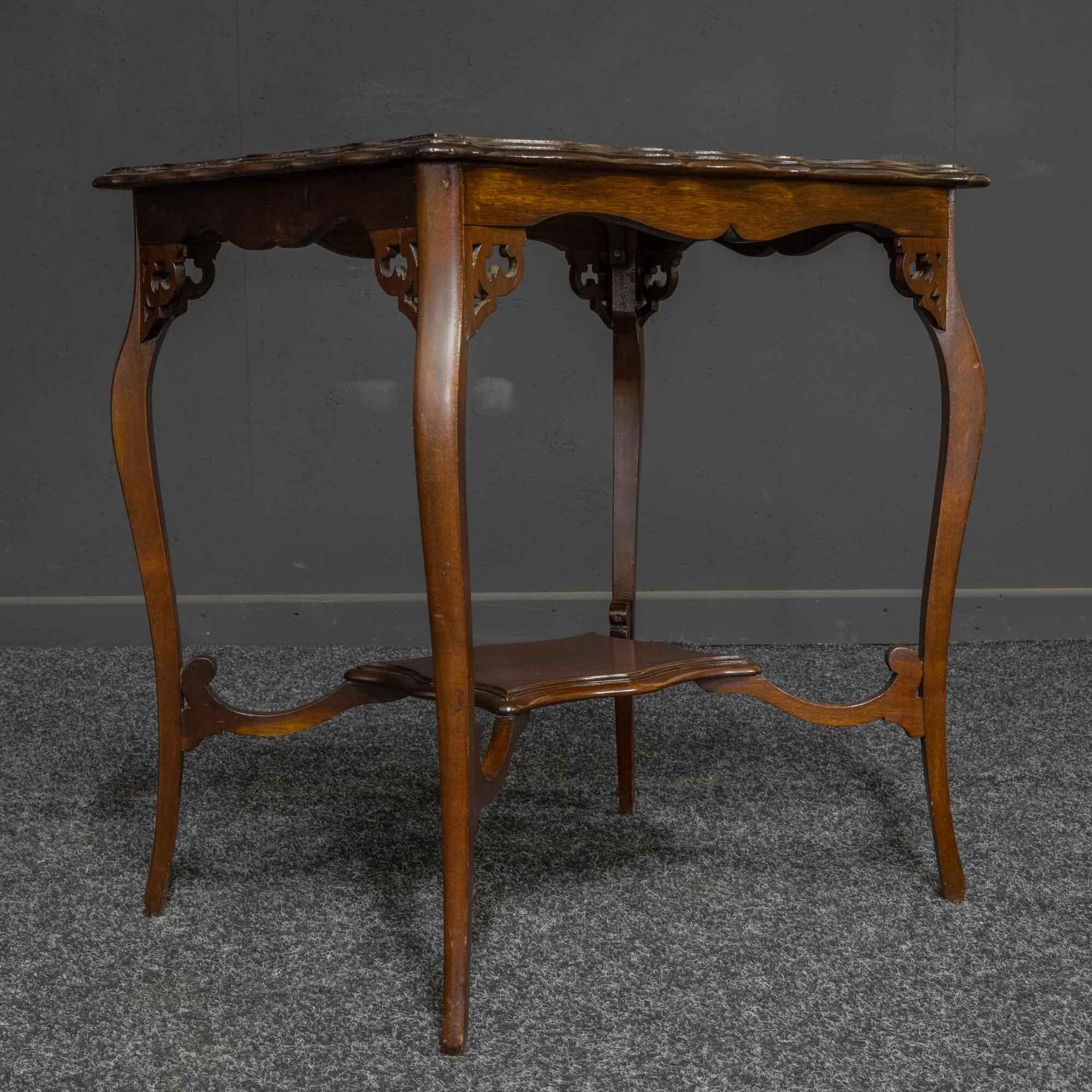Edwardian Mahogany Window Table For Sale 1