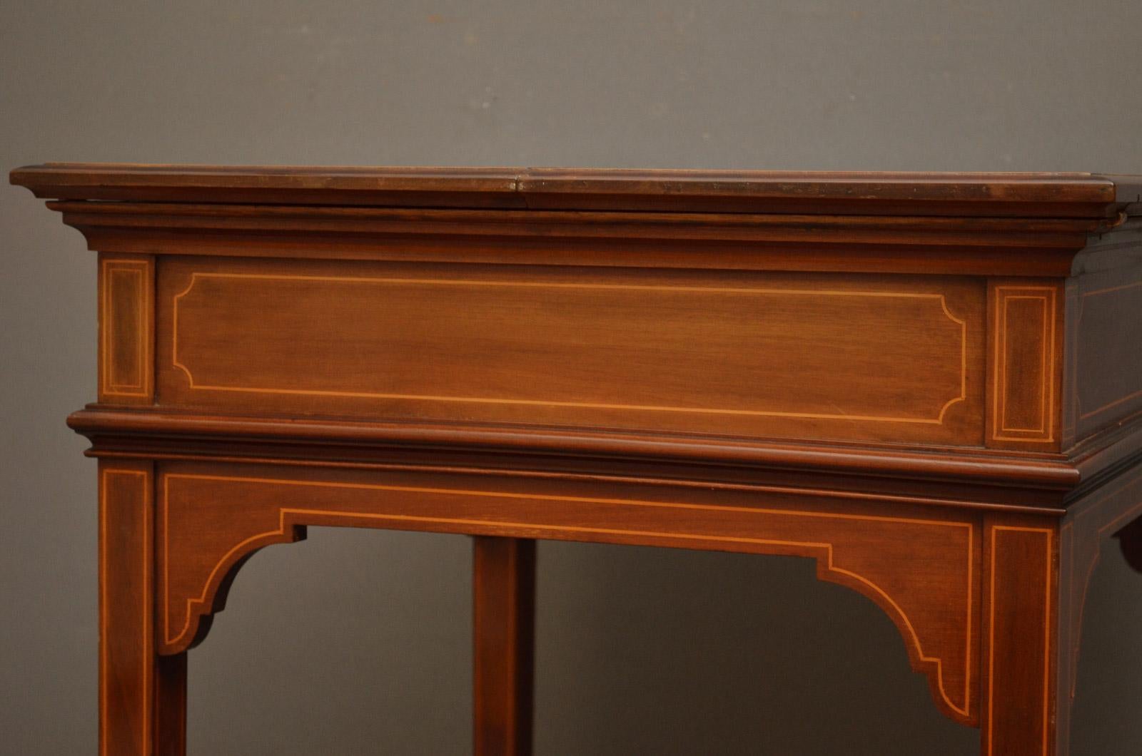 Edwardian Mahogany Writing Table by Maple & Co. 8