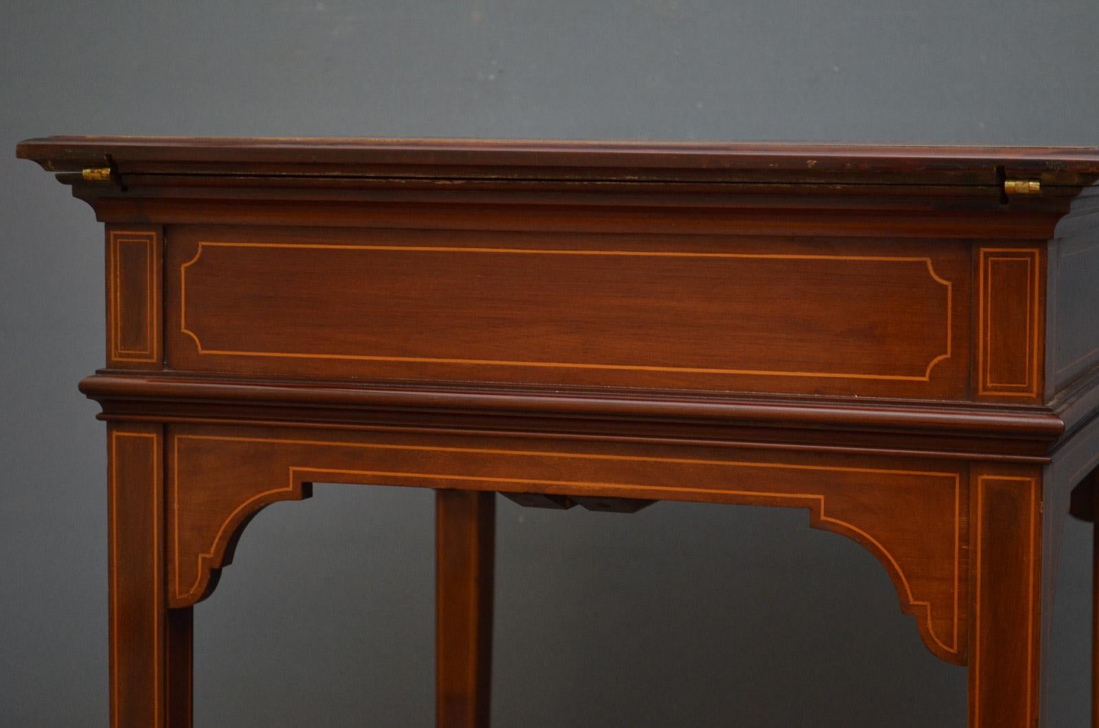 Edwardian Mahogany Writing Table by Maple & Co. 9