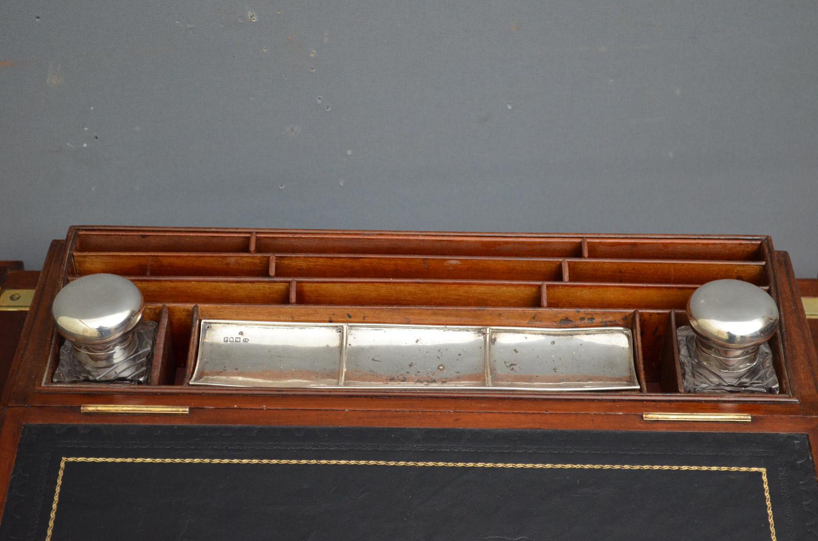 Early 20th Century Edwardian Mahogany Writing Table by Maple & Co.
