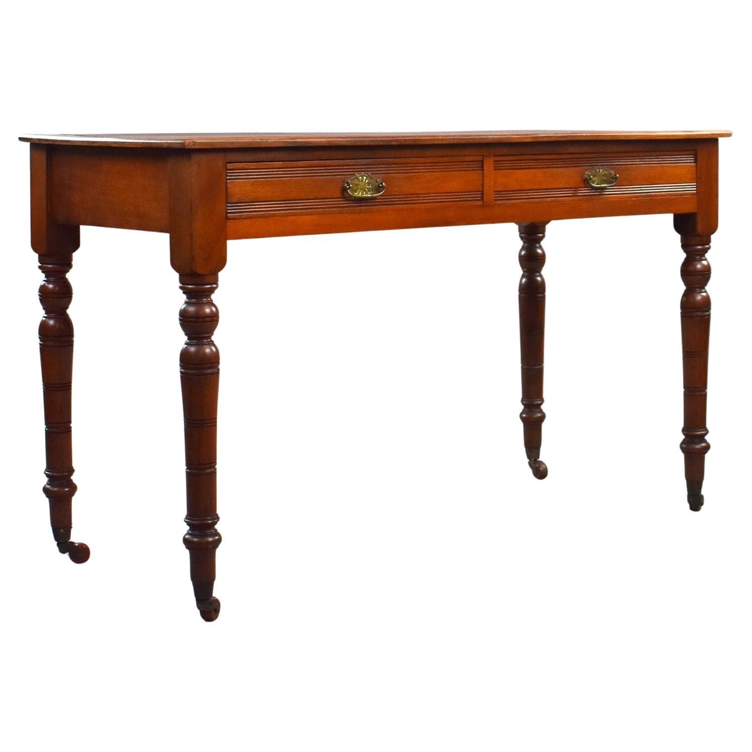 Edwardian Mahogany Writing Table For Sale