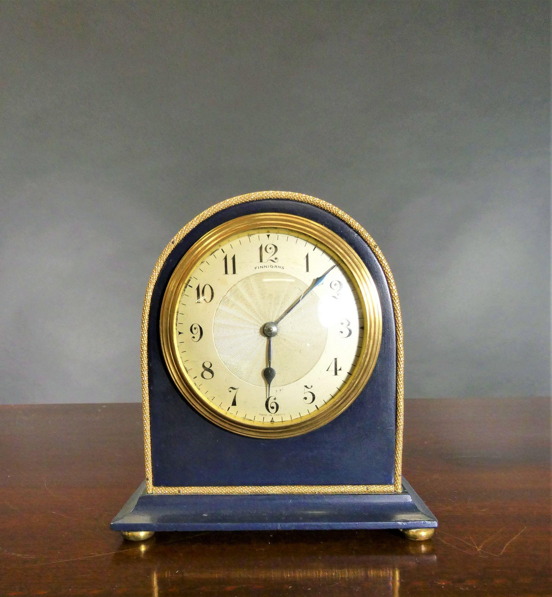 Edwardian Mantel Clock Signed Finnigans For Sale 2