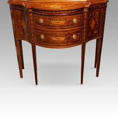 Edwardian Maple & co marquetry display cabinet