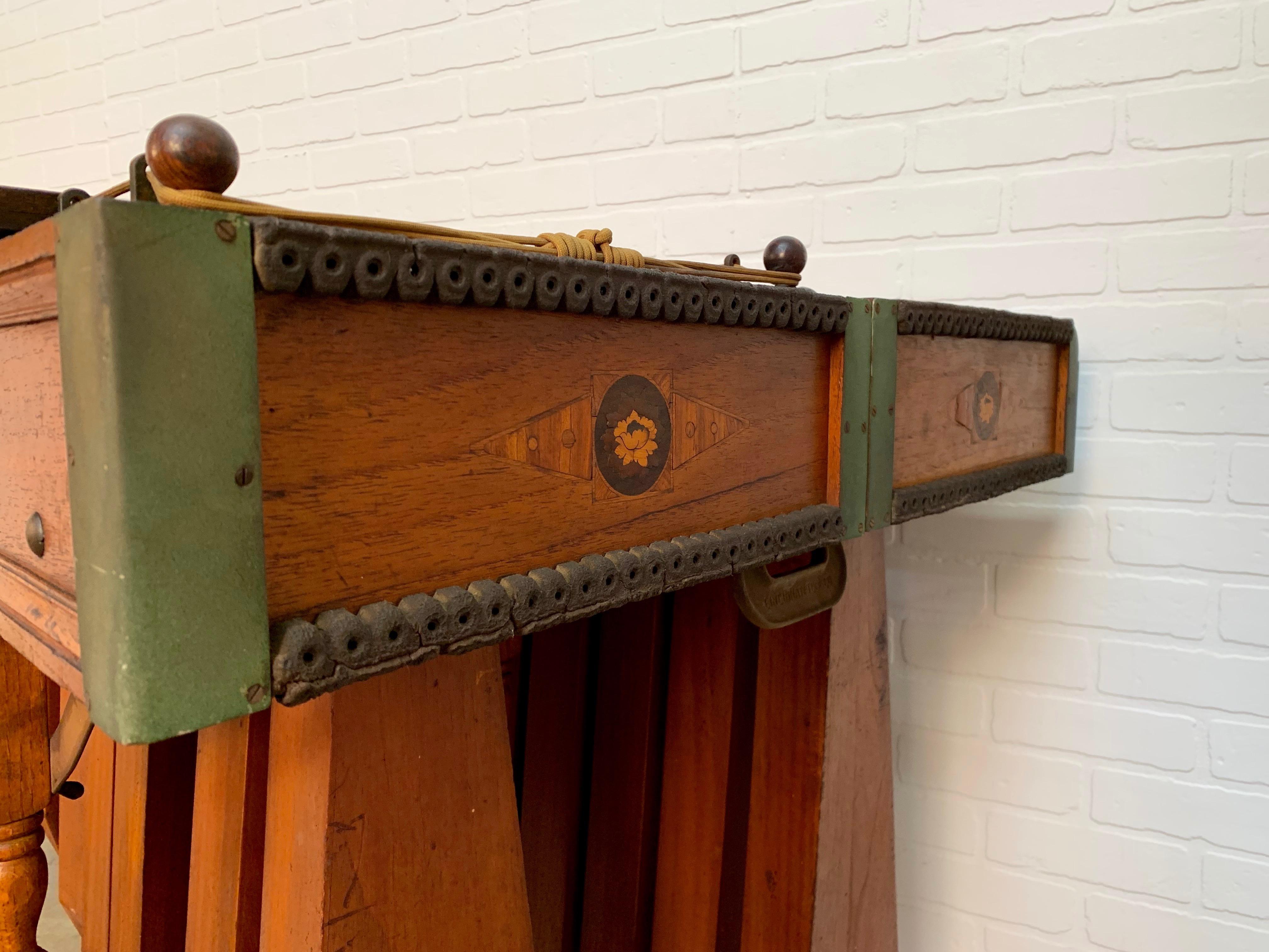 19th Century Edwardian Marquetry Marimba / Xylophone