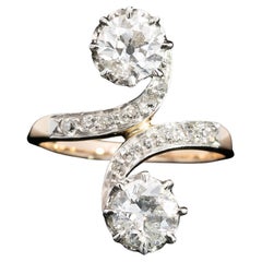 Edwardian Moi Et Toi Diamond Ring Circa 1915-1920