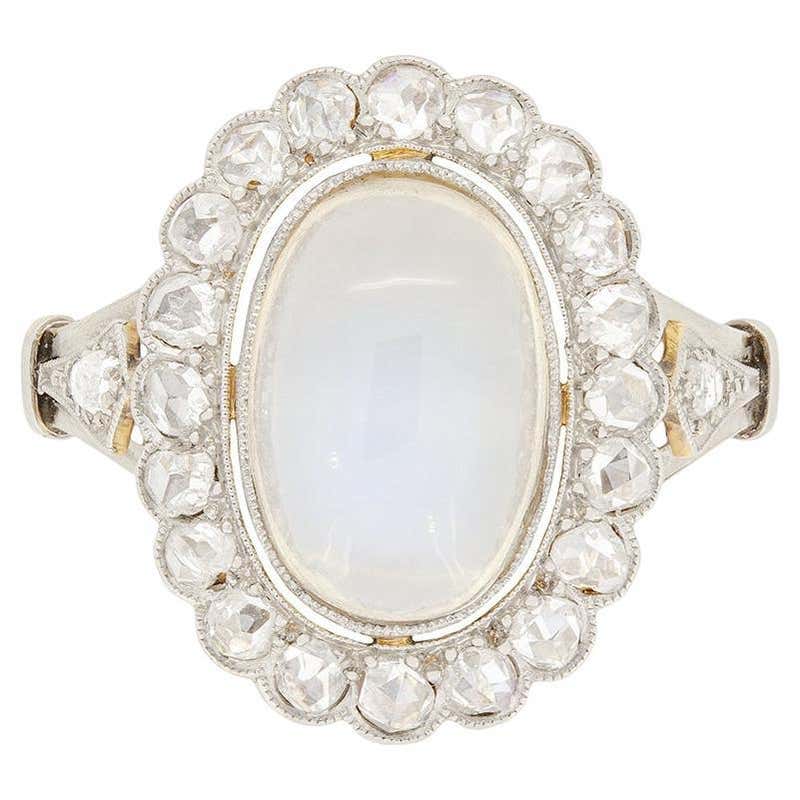 Victorian Edwardian Double Heart Moonstone Sweetheart Ring at 1stDibs ...