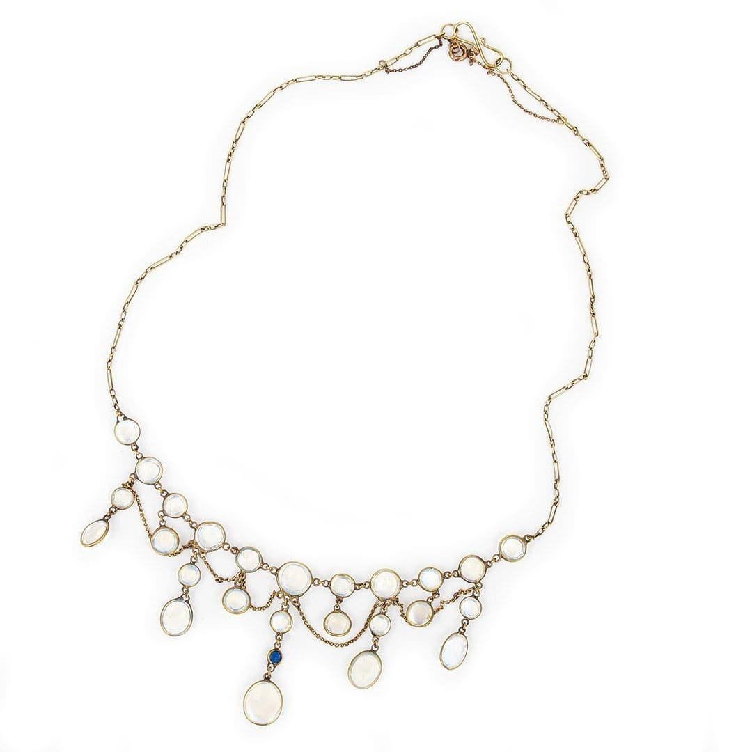 vintage moonstone necklace