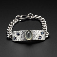 Edwardian Moonstone & Sapphire Bracelet