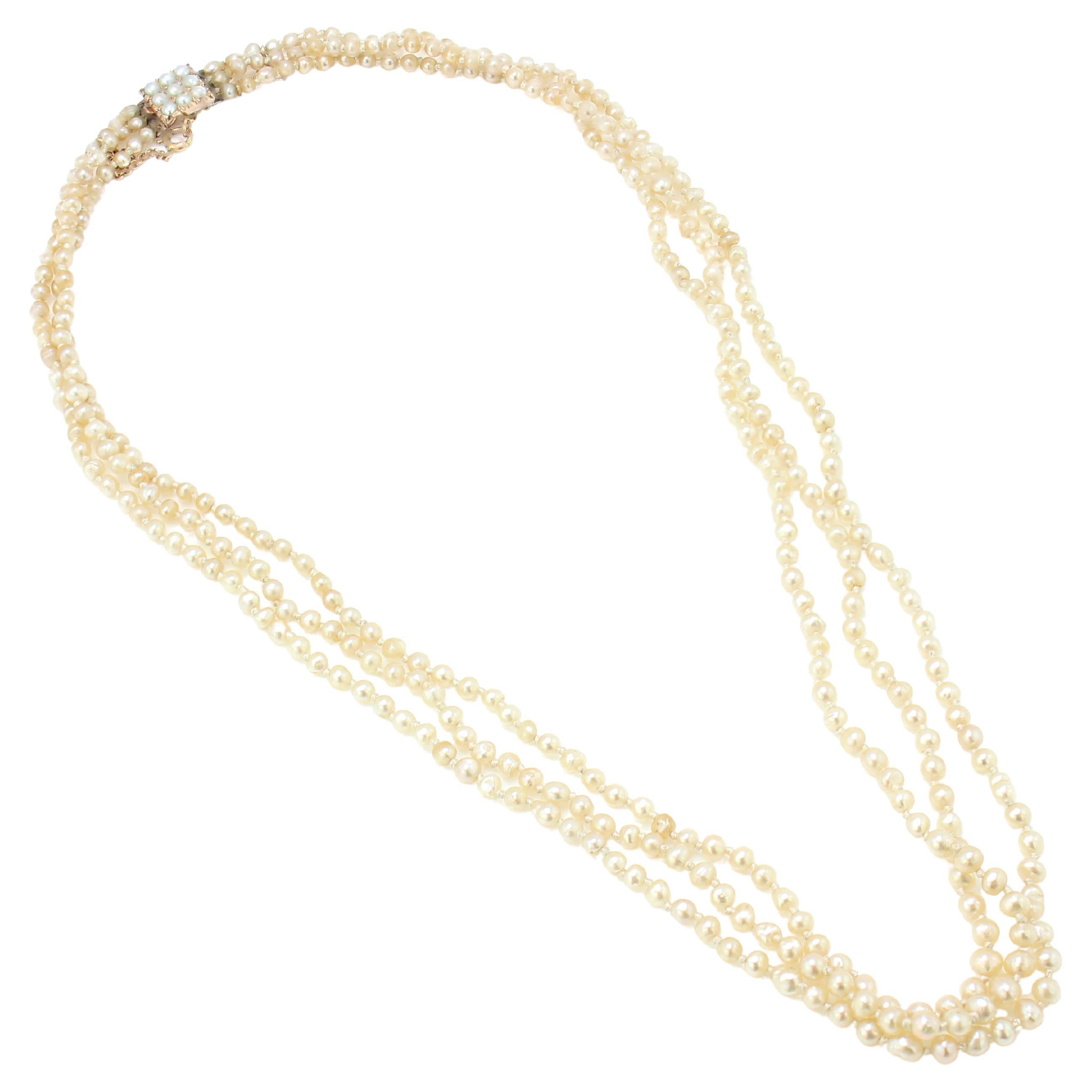 Diamond Beads Necklace at 1stDibs