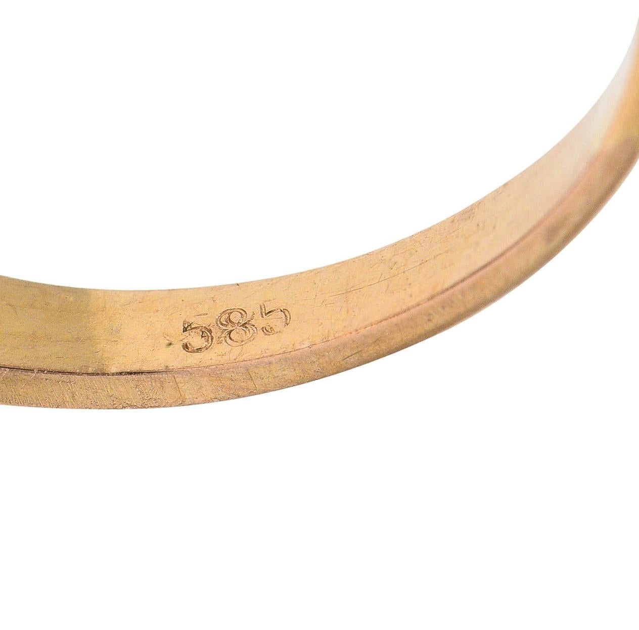 Antiker edwardianischer Ring aus Platin mit unbehandeltem burmesischem rosa Saphir und Diamant in Platin 14K Gold im Angebot 1
