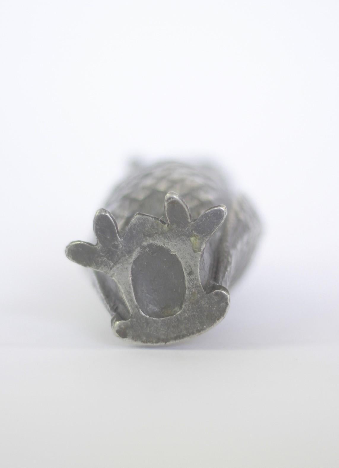 Plated Edwardian Novelty Owl Pepper pot silver plated