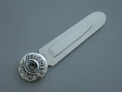 Edwardian Novelty Silver "Here Eye Stopped" Bookmark by Grey & Co., 1905