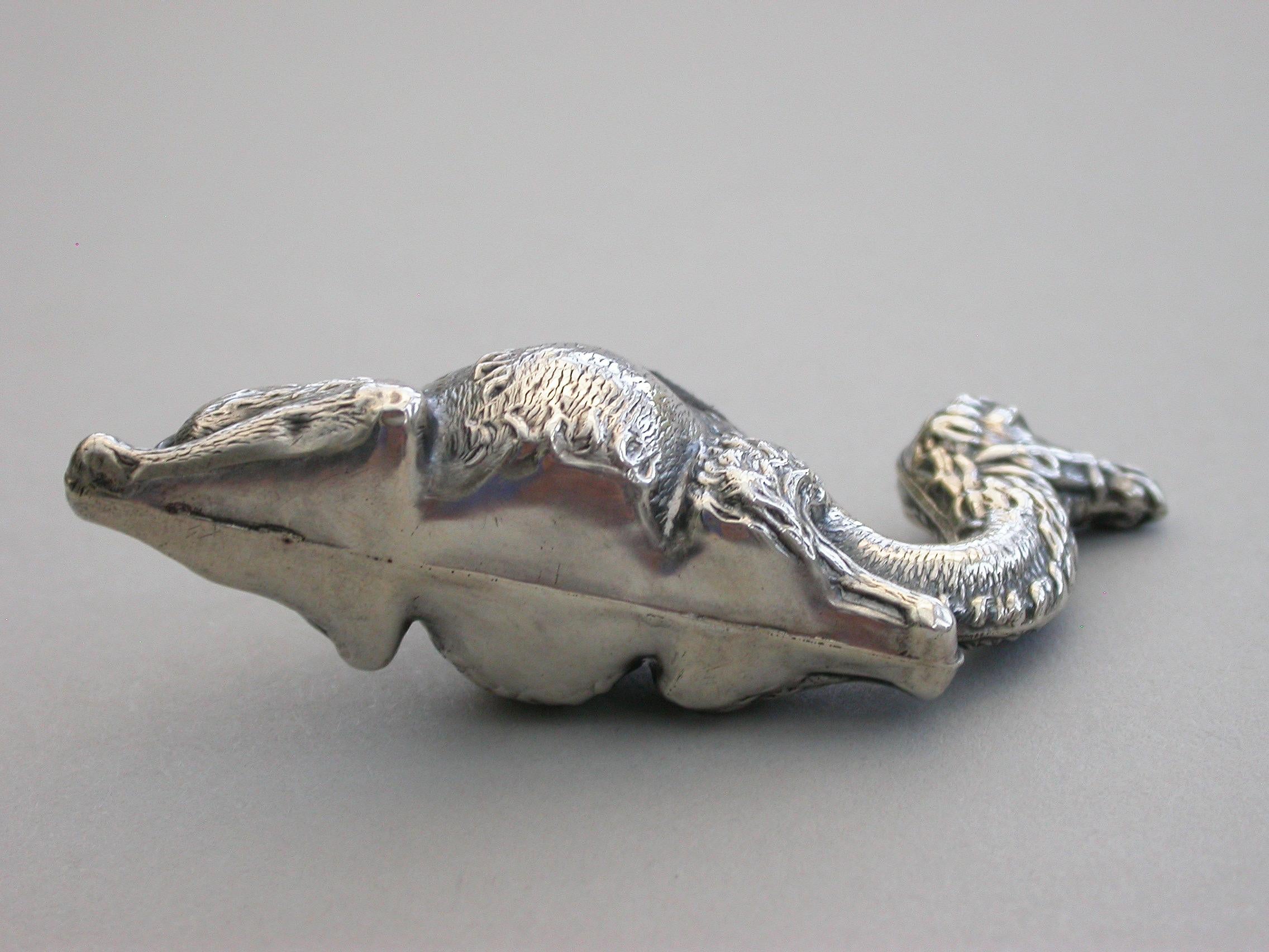 Edwardian Novelty Silver Recumbent Camel Pin Cushion - Small Size 1908 For Sale 1