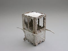 Edwardian Novelty Silver Sedan Chair Dance Cards Box S Mordan, Chester, 1907