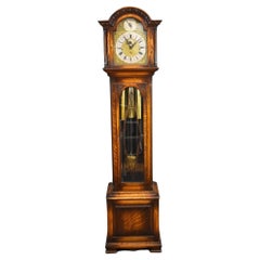 Antique Edwardian Oak 9 Tube Longcase Clock