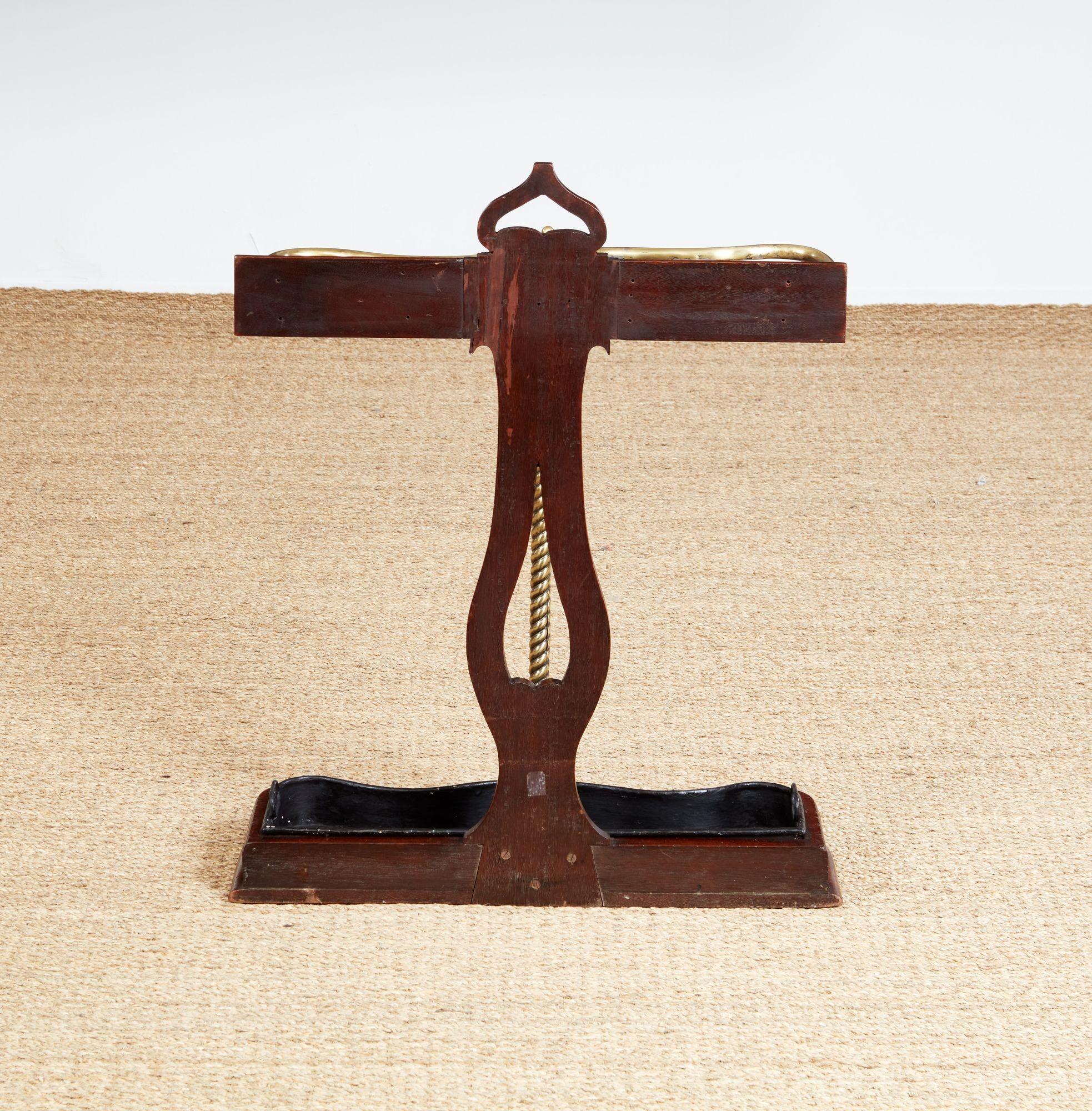 Portaombrelli edoardiano in Oak e ottone in vendita 5