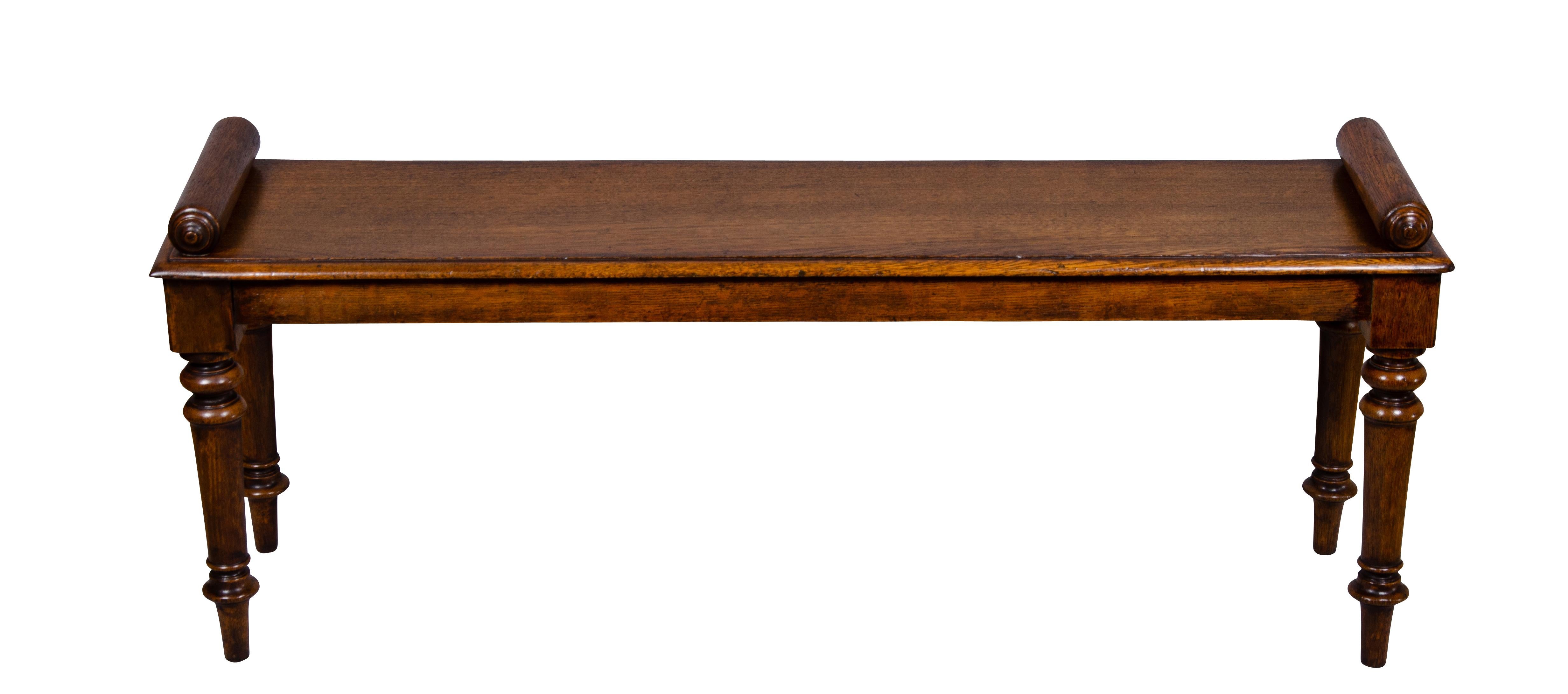 Edwardian Oak Bench Attributed to Schoolbred 8