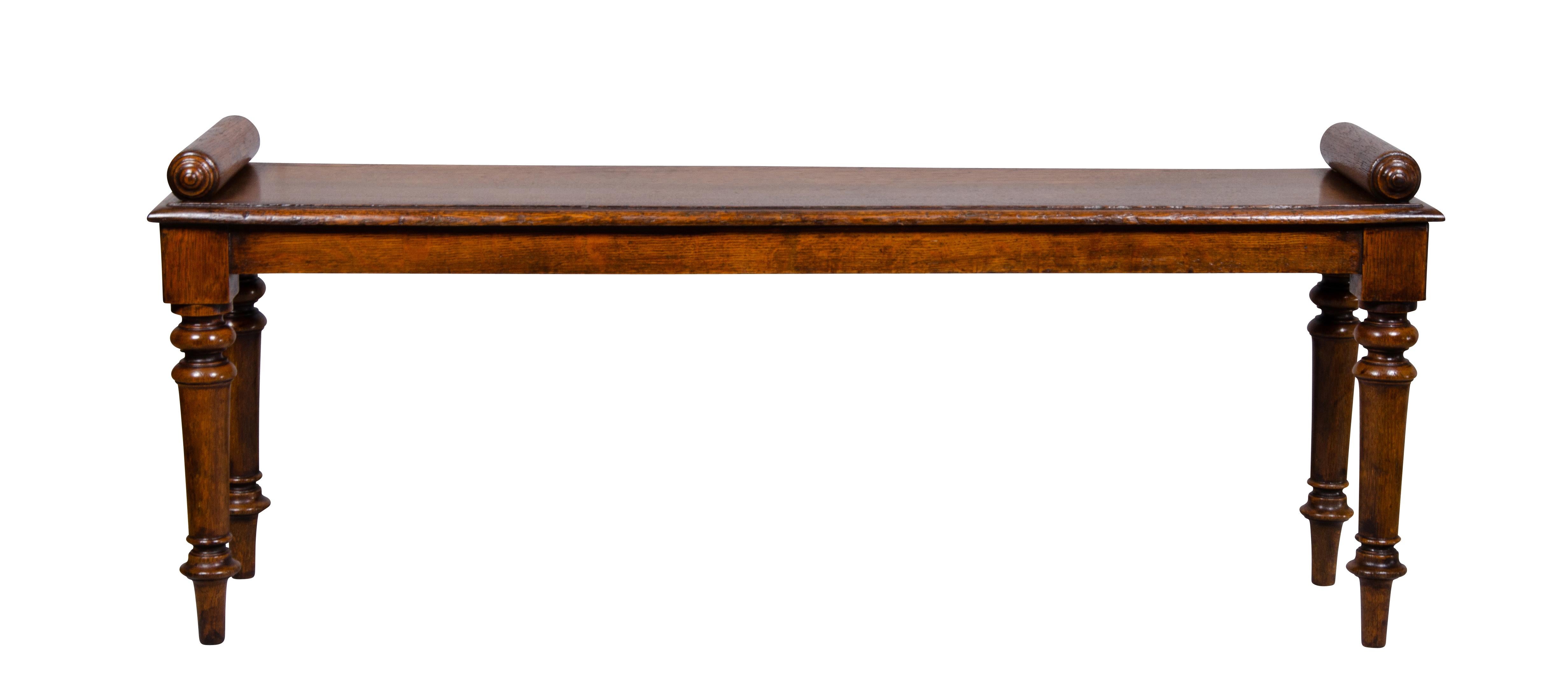 Edwardian Oak Bench Attributed to Schoolbred 2