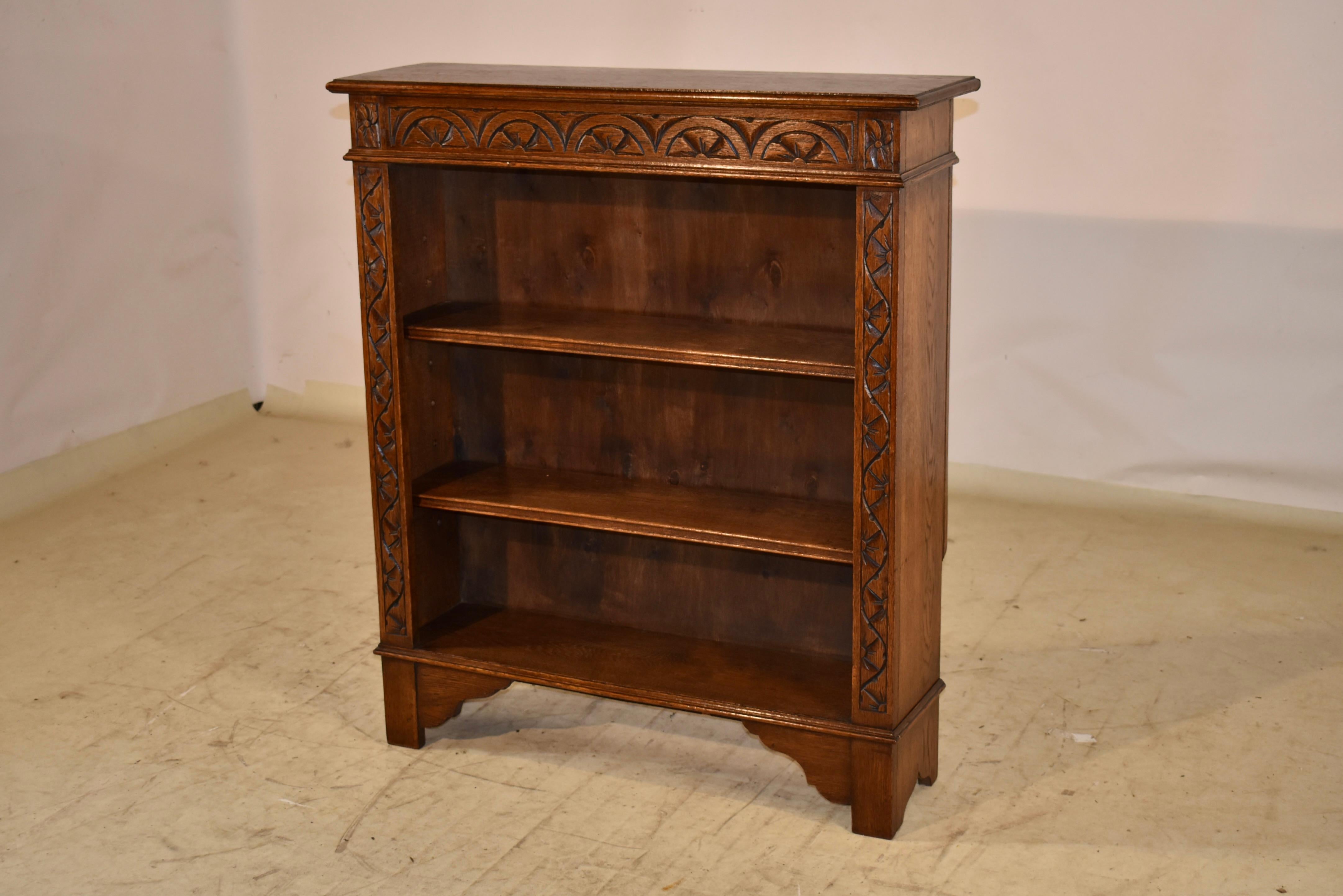 Edwardian Oak Bookcase, C.1900 In Good Condition For Sale In High Point, NC