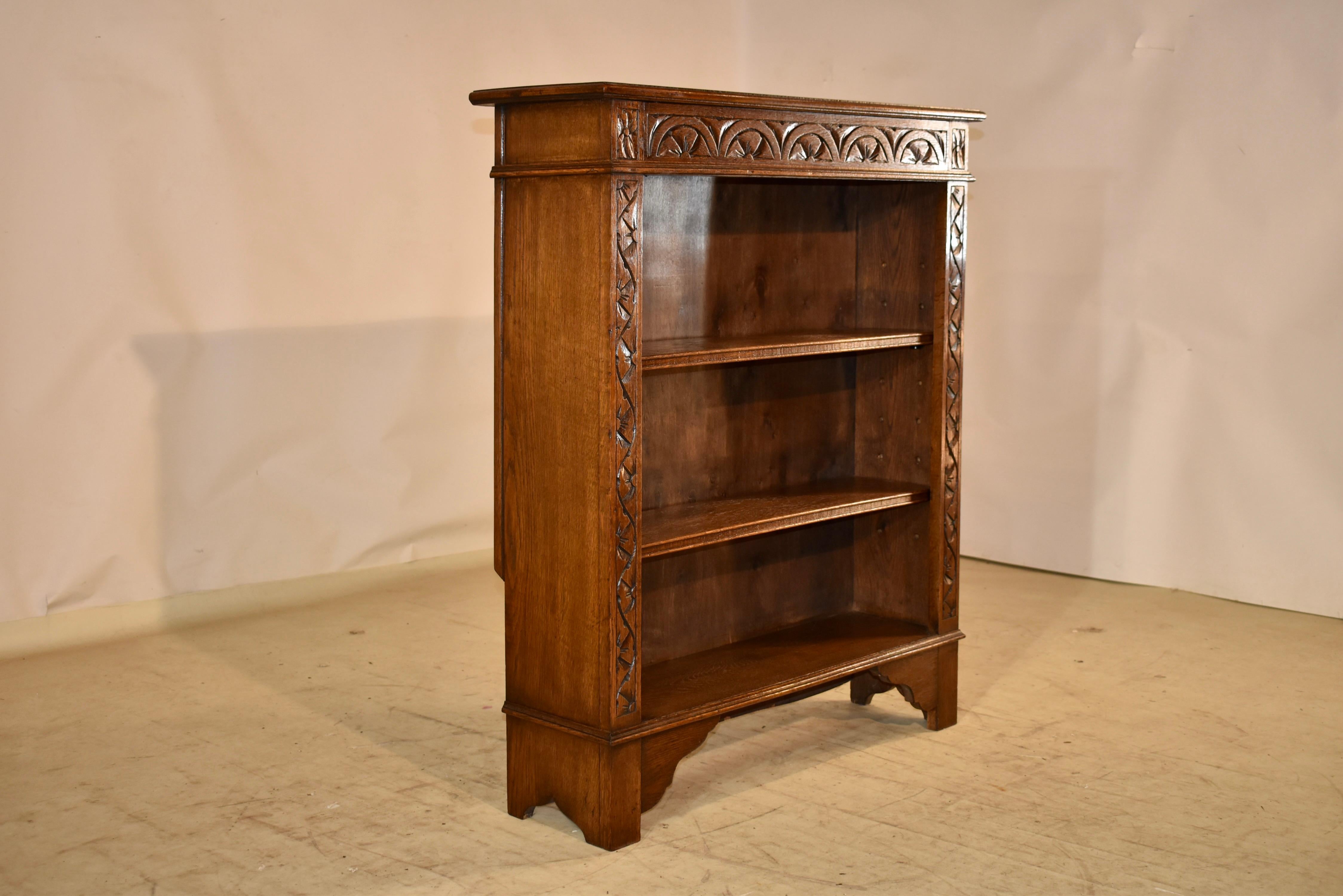 Edwardian Oak Bookcase, C.1900 For Sale 2