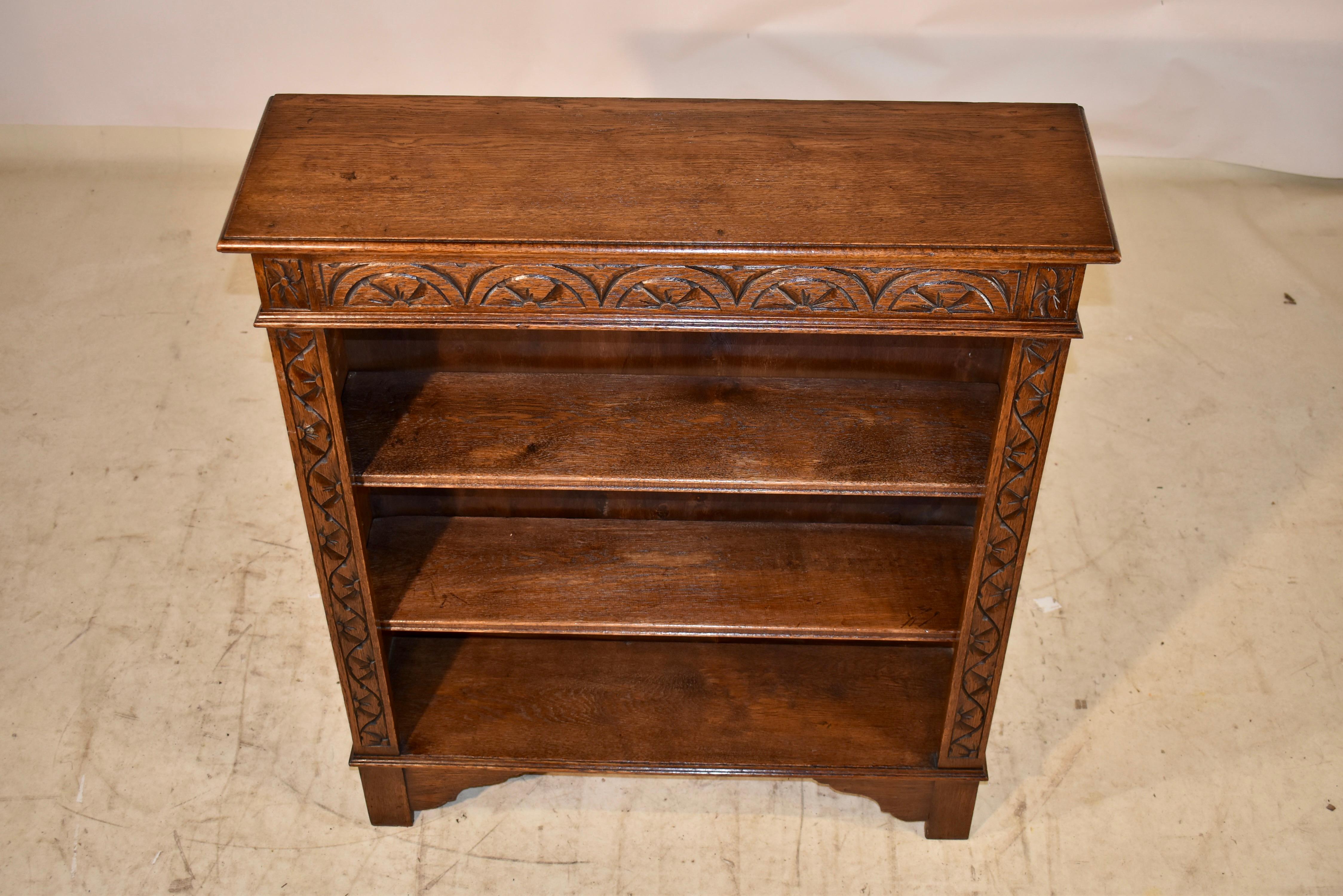 Edwardian Oak Bookcase, C.1900 For Sale 3