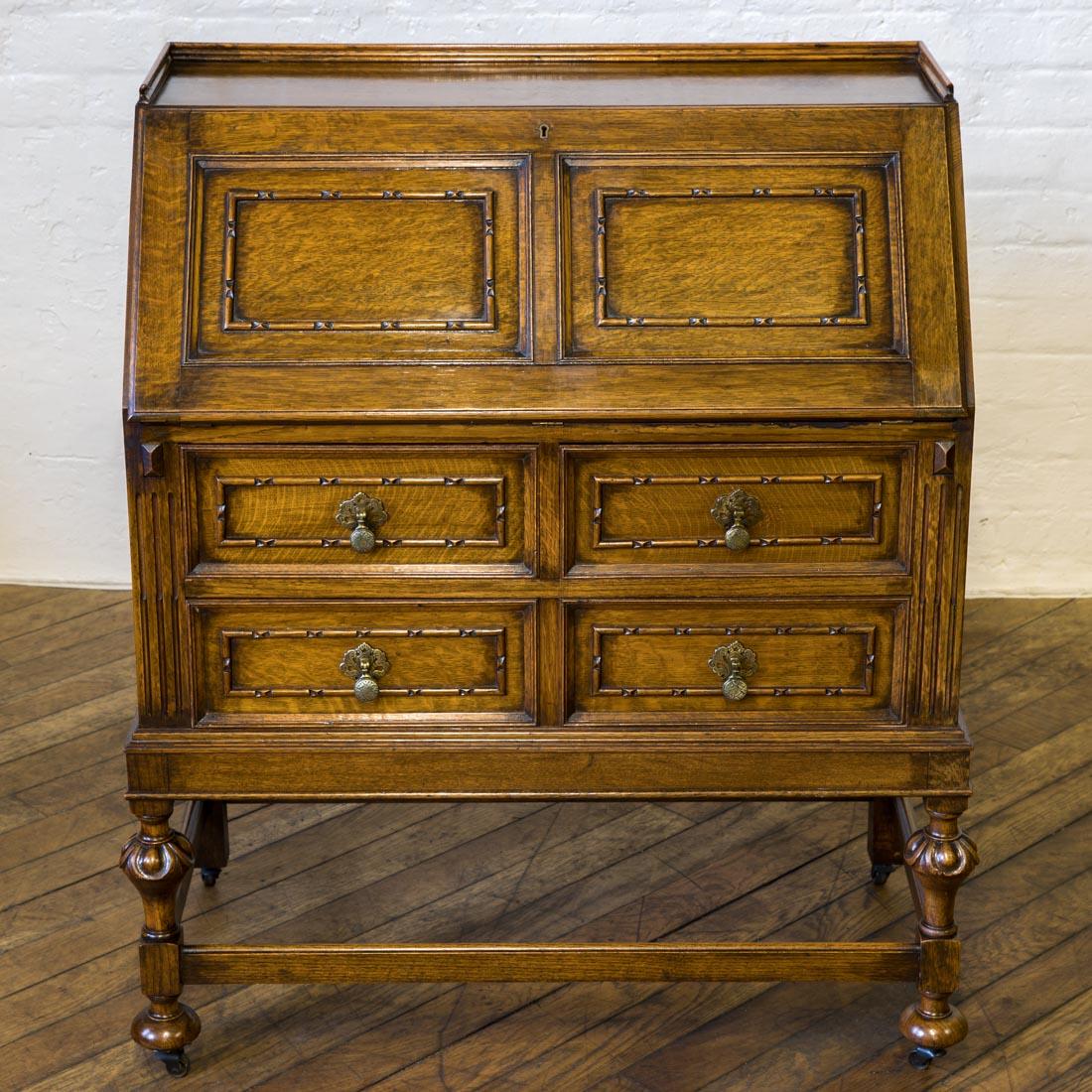 oak bureau desk