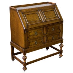 Antique Edwardian Oak Bureau