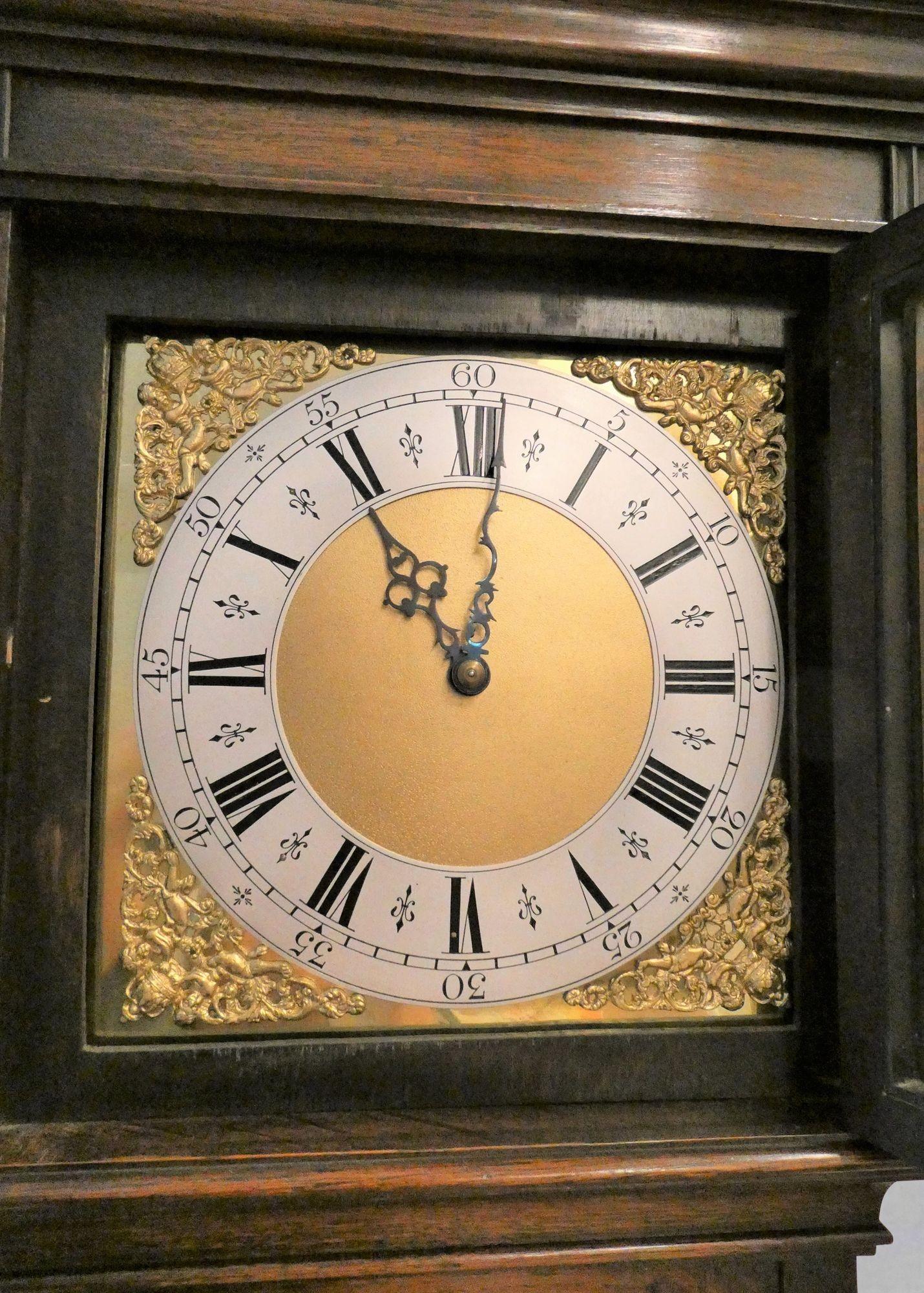 Horloge de longue durée à carillon Westminster Clocks en Oak de l'époque édouardienne Bon état à Norwich, GB