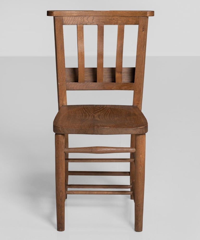 Edwardian Oak Dining Chairs, England, circa 1910 at 1stDibs