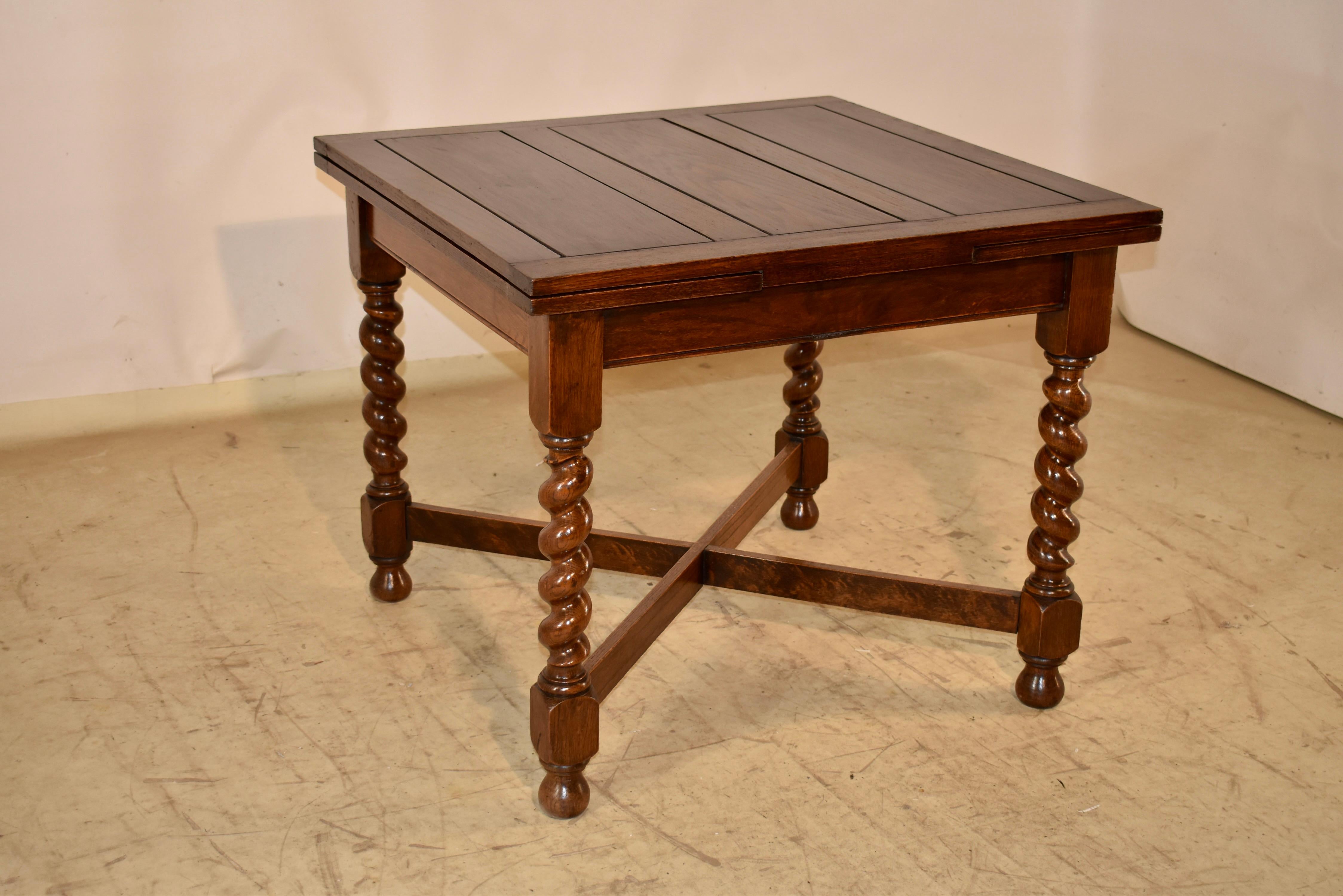 Édouardien Table à tiroirs en Oak Edwardien, Circa 1900 en vente